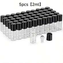 1ml/2ml/3ml 玻璃滾珠瓶，香水/精油試用小瓶，透明玻璃瓶，適用於工作、旅行及其他場合，噴霧瓶，迷你香水 - 彩色 - 查看 10