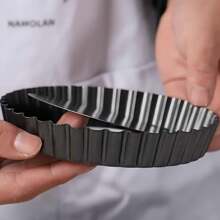 1 件/5 件/10 件，蛋挞模具，不锈钢圆底蛋糕模具，可重复使用，底部可拆卸，适用于馅饼、烘焙、芝士蛋糕、甜点 - 彩色 - 查看 3