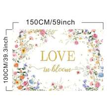 Pink Floral Wedding Shower Party Decoration Backdrop For Wedding Portrait Photography Scene Decoration Banner Vinyl