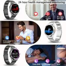 KENPANG 2025 NEW S4 Ultra Outdoor Sports Men's Smart Watch, 1.53inch AMOLED Full Touch Screen ,NFC Control, GPS Trajectory, Compass, Multiple Sports Modes, Heart Rate/Sleep Fitness Tracker, And Water-Proof Bluetooth Call .Smartwatches Compatible With IPhone And Android Phones, The Best Gift For Boyfriends.