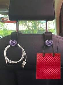 2pcs Car Interior Hook Car Seat Back Hook Multi-Functional Storage Hook Inside The Car - one-size - View 9