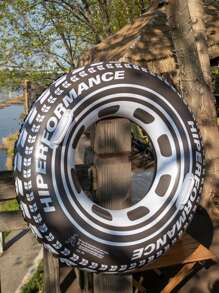 1 pezzo Enorme anello da nuoto gonfiabile per adulti, accessorio per feste in piscina estive, forniture per feste di compleanno per adulti, decorazione per feste in piscina a tema gare di camion