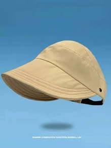 1顶透气马尾辫遮阳帽，速干帽，时尚遮阳帽，适合骑行和佩戴口罩，户外运动遮阳帽 - 彩色 - 查看 10