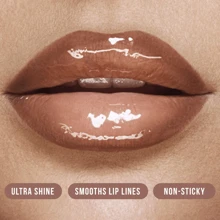 HUDA BEAUTY Lip Gloss Plumper For Fenty Beauty High-Shine Non-Sticky Formula With Vitamin E Lip Filler Effect & Hydrating Gloss 0.13 Oz/3.9 ML-Faux Filler Shiny Non-Sticky Lip Gloss-Size 0.13 Oz / 3.9 ML - Honey - 查看 6