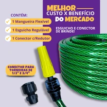 Braided Garden Hose 10 To 50m Meters Reinforced Does Not Kink - 綠色 - 查看 3