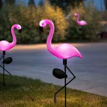 1/3 Stücke Solar Flamingo Leuchte, wasserdichte Solar-Gartenbeleuchtung für Außenbereich, rosa Flamingo Gartendekoration, Geburtstagsgeschenk, Weihnachtsgeschenk, Geschenk für das neue Zuhause, für Hof, Rasen, Gehweg, Pfad