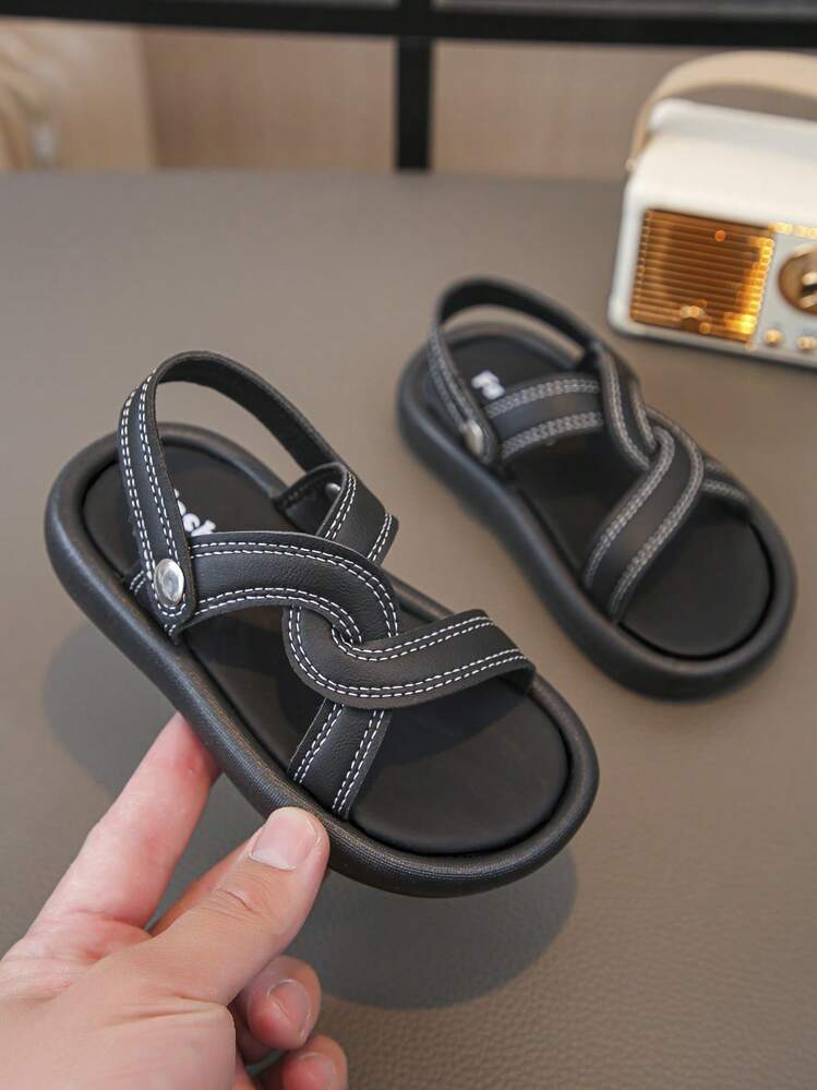 Dép sandal La Mã bằng da PU Unisex mùa hè 2025 có thiết kế quai sau, mềm mại & thoáng khí, đế nhẹ chống trượt để bảo vệ bàn chân - Nhiều màu - Xem 2