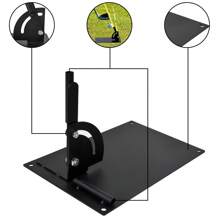 Golf Alignment Stick's Plate Training Swing Practice Aid Stick Holder - Black - View 7