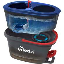 Vileda Sistema de Limpieza Rinse Clean - Cubo con Pedal Mas Trapeador de Microfibra - Sistema + 1 Repuesto - Ver 9