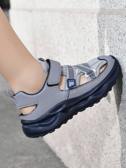 Boys Summer Convenient Hook-And-Loop Breathable Children Sports Sandals