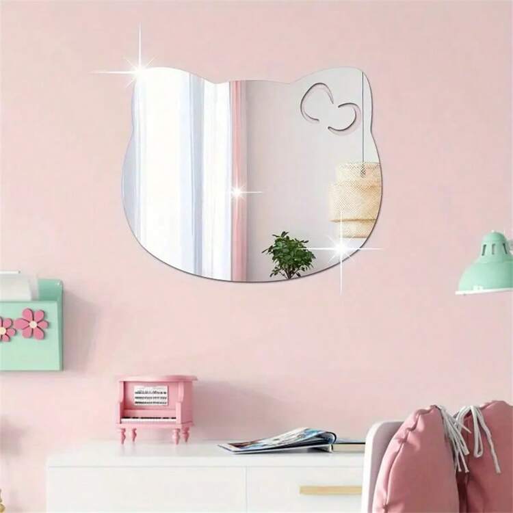 1 件椭圆形和圆形镜子墙面装饰贴纸，2 毫米厚亚克力材质，适用于卧室、客厅、浴室、厨房、卫生间 - 彩色 - 查看 9