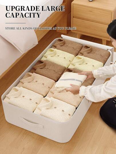 1 Túi đựng đồ dưới gầm giường có khóa kéo, Túi đựng quần áo gấp bằng vải, Chăn, Gối, Túi đựng đồ lớn đựng chăn và quần áo, Hộp đựng đồ dưới gầm giường có cửa sổ trong suốt, Đồ trang trí lễ hội, Trang trí phòng, Trang trí nhà cửa, Trang trí phòng ngủ