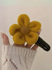 1 件装新款奢华蓬松花朵发夹，发髻发箍发饰，适合女士 - 彩色 - 查看 12