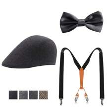 Set de 3 boinas a rayas retro elegantes estilo callejero, apropiadas para todas las temporadas
