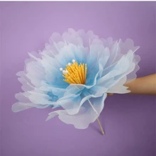 1pc 40cm Artificial Large Peony Flower Arch Decor, Party Wedding Photography Backdrop Prop, Handmade Art DIY Indoor Outdoor Wedding Decoration (Excluding Leaves And Stand) - Multicolor - View 4