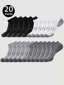 5/10/20 Pcs Outdoor Sports Socks, Men's Socks, Running Socks - Multicolor - View 12