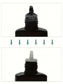 HMQ beauty Tappi sigillanti per bottiglie di colla per estensioni ciglia - Senza elettricità, riutilizzabili e a prova di perdite per contenitori di adesivo, facili da applicare, confezione multipla di tappi di ricambio per salone di bellezza