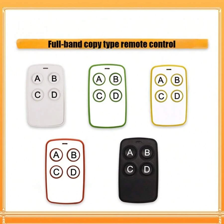 多频250-913MHZ无线拷贝遥控器卷帘门车库门全频拷贝遥控器兼容301用于各类电动门电动车摩托车遥控器照明灯具电动门窗 - 彩色 - 查看 1