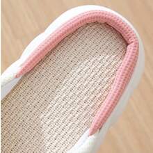 Zapatillas de casa rosas con forma de cerdo de dibujos animados para primavera, verano y otono - Rosa Pálido - Ver 2