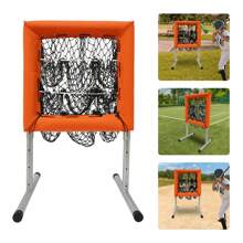 kangten Rebounder Net Target Ball Kickback Baseball Training Equipment Play Station - Orange - View 10