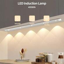 3 Colors Dimmable Led Light USB Rechargeable Motion Sensor Lamp Light For Kitchen And Living Room - trắng - Xem 2