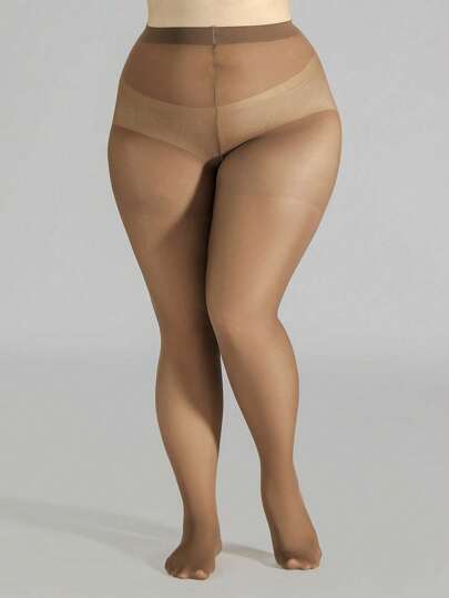 1 Pair Plus Size Women's Ultra-Thin Pantyhose