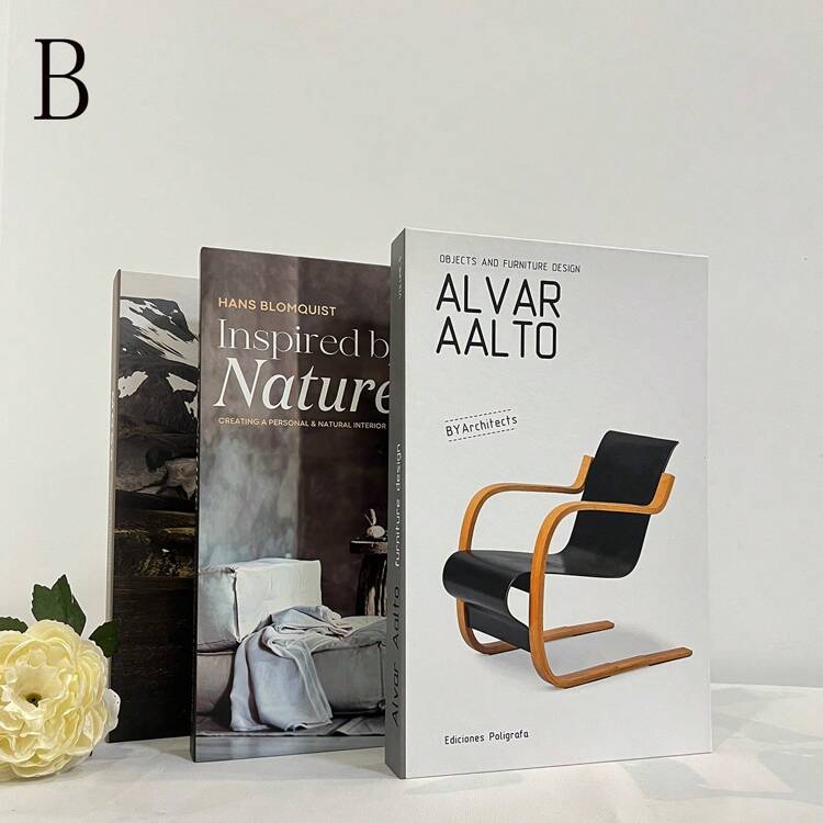 3pcs Foldable Decorative Fake Books, Simple Style Ornaments For Room Decor Best Gifts Birthday Graduation - Multicolor - View 5