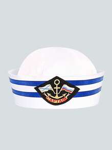 1 Women's Navy Sailor Hat Cosplay Event Party Uniform Performance Beach Yacht Captain Hat - A-hJM - View 5