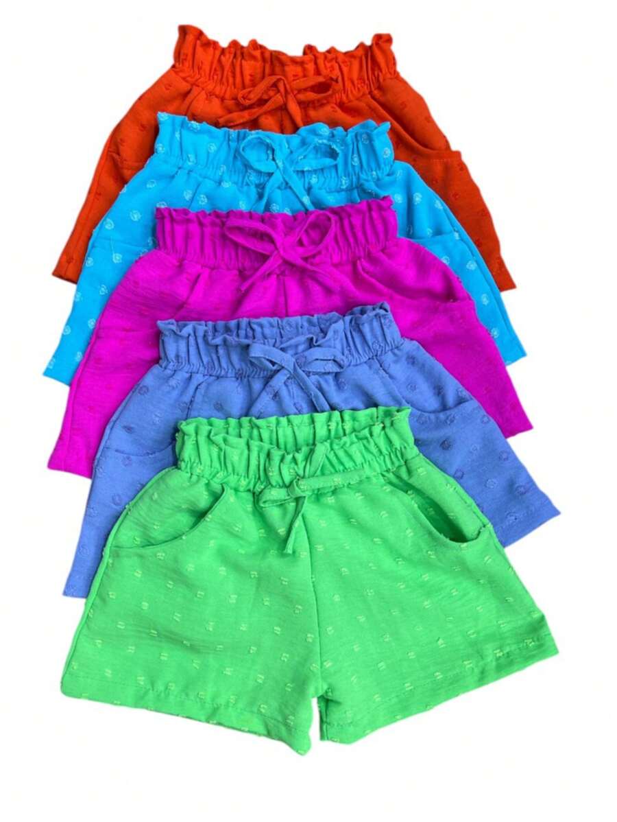 KIT WITH 2 Girls' Shorts - Multicolor - View 1
