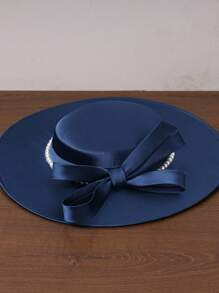 French Style Mini Hat, Bridal Hat, White Hat, Wedding Hat, Headdress Hat, Mini Hat, Women's Hat, Adult Hat, Retro Hat, Qipao Dress Hat, Veil Hat, Mini Hat, Women's Hat, Elegant Women's Hat, Women's Formal Hat - 1134 - View 10