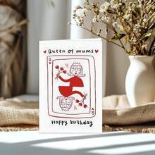 1 bucată, felicitare de zi de naștere pentru regina mamei, cea mai bună felicitare de aniversare pentru mama, la mulți ani, felicitare de ziua mamei - plic inclus