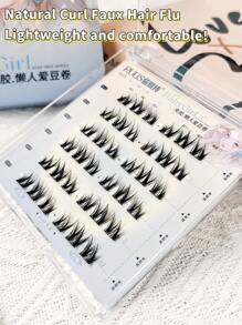 36 Bundles Of Artificial Mink Hair, 3D Natural Effect, Easy To Stick On The Eyes, Reusable, Instant Enlargement, Segmented Design For A Variety Of DIY Options, Give You A Pair Of Personalized Big Eyes!