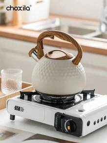 choxila 1 件茶壶，不锈钢鸣笛水壶，3L 茶壶水壶适用于燃气灶，用于烧水、咖啡和茶