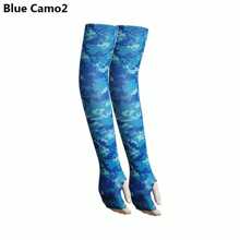 2 piezas de mangas deportivas para brazos, protección solar UV, cubierta para manos refrescante, calentador para running, pesca y ciclismo