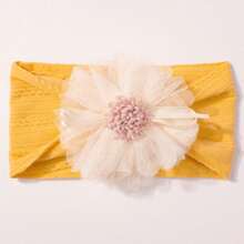Baby Headband Cute Mesh Flower Baby Jacquard Headscarf Comfortable Children's Accessories - Multicolor - View 5