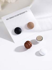 Set de 4 piezas de pañuelos con hebilla magnética, pintados en spray con varios propósitos (surtido de colores sin tarjeta de papel)