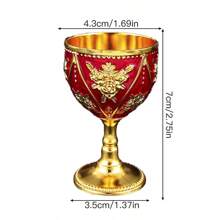 1pc Rose Design Stemware Glass, Suitable For Wine, Juice, Beverage, Water, High-End Restaurant And Home Use, Multi-Color Options, Decorative Tabletop Craft