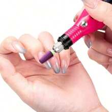 1 pezzo e set da 5 pezzi Punte per trapano in acciaio al tungsteno dal design a trapezio colorato e affusolato, fresa a barilotto in carburo, punte per limatura unghie, strumenti professionali per la arte di unghie - Multicolore - Visualizzare 2