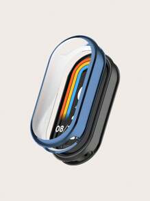 1pc Solid Color Casual Electroplated Full-Coverage Anti-Scratch TPU Protective Case Compatible With Xiaomi Mi Band 9