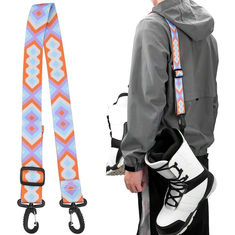 Correa de hombro de arnés para transporte de botas de esquí y snowboard, para mujeres y hombres, accesorios de snowboard y patinaje sobre hielo. Correas para fijar botas de esquí y patinaje sobre hielo, adecuadas para juegos de esquí, uso doméstico y regalos festivos, Día de la Madre, Día del Padre - Varios colores - Ver 1