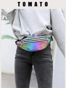 1pc Fashion Colorful Women Waist Bag, High-Quality Material, Adjustable Strap, Casual Daily Bag Suitable For Young Women - Travel, Shopping, School, Date, Gift, Outdoor, Travel - Multicolor - View 1