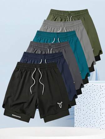 1 件男士速干透气运动短裤，休闲健身跑步短裤，多种颜色可选