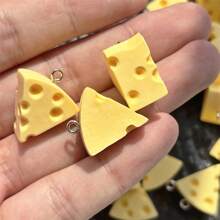 10/20 chiếc Mặt dây chuyền nhựa hình bánh mì nướng và đĩa chuối hoạt hình dễ thương - Trang sức thực phẩm mini, Hoa tai, Vòng cổ, Móc khóa - Quà tặng sáng tạo cho người yêu ẩm thực, Thiết kế tinh tế, Tay nghề thủ công tinh xảo - Nhiều màu - Xem 7