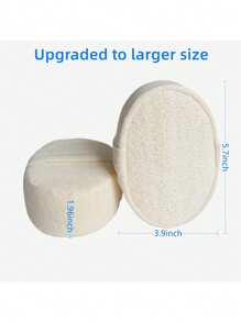 100% 丝瓜络沐浴海绵去角质沐浴露 SPA 级护肤品，适合男士或女士沐浴（1 件套）