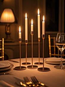 3 Stücke/Set Eisen Kerzenhalter, dekorativer Kerzenständer - Kerzenhalter für Hochzeit, Essen, Party - antikes Messing, Kamin Dekoration Kerzenständer Tisch Dekoration Säulenkerzenhalter für Hochzeit, Zuhause Dekoration, Feiertagsparty Dekoration, Festival Zuhause Dekoration