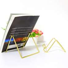 1 Pc Metal Tray Award Medal Photo Frame Art Craft Display Stand Holder Pedestal Gifts Birthday Graduation
