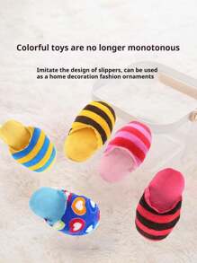 1/2 chiếc dép bông phát ra âm thanh cho thú cưng, đồ chơi phát ra tiếng sủa của chó con, đồ chơi tương tác chống nhai giúp bạn giải tỏa sự buồn chán, đồ dùng cho thú cưng, đồ chơi cho thú cưng - Nhiều màu - Xem 3