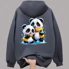 1/2/3 Pieces Giant Panda Motif Iron-On Transfer Stickers, Suitable For Washing On T-Shirts, Masks, Vests, Jackets, Hoodies, Pillows, Jeans, Backpacks, And More