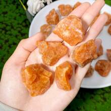 Random 1PC Natural Stone Raw Stone, Gemstone Jewelry, Glitter, Easter Gift, Women Gift, Girlfriend Gift, Halloween Gift, Christmas Gift, Home Decoration, Party Decoration, Crystal Ornaments, Table Decoration - Multicolor - View 6