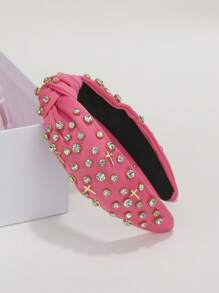 1pc Women's Rhinestone Cross Headband